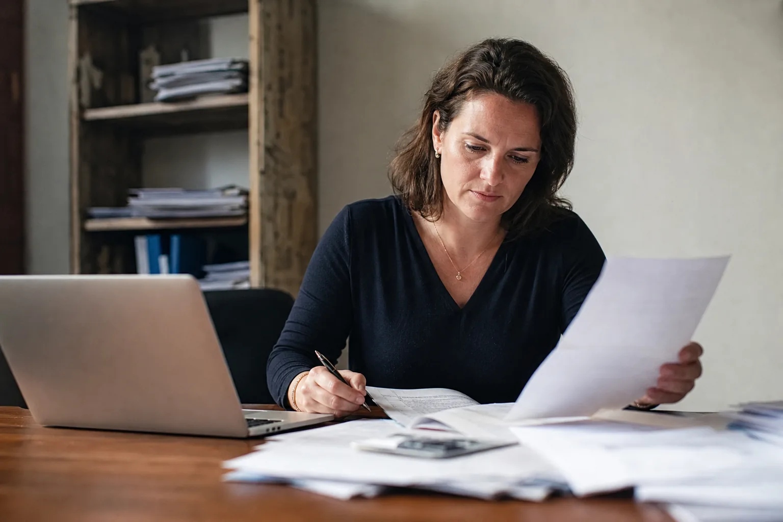 Administratief werk op een klein Nederlands kantoor. Beeld bij het artikel: Waardoor verlies je de zelfstandigenaftrek terwijl je die 1.225 uur wel hebt gewerkt?